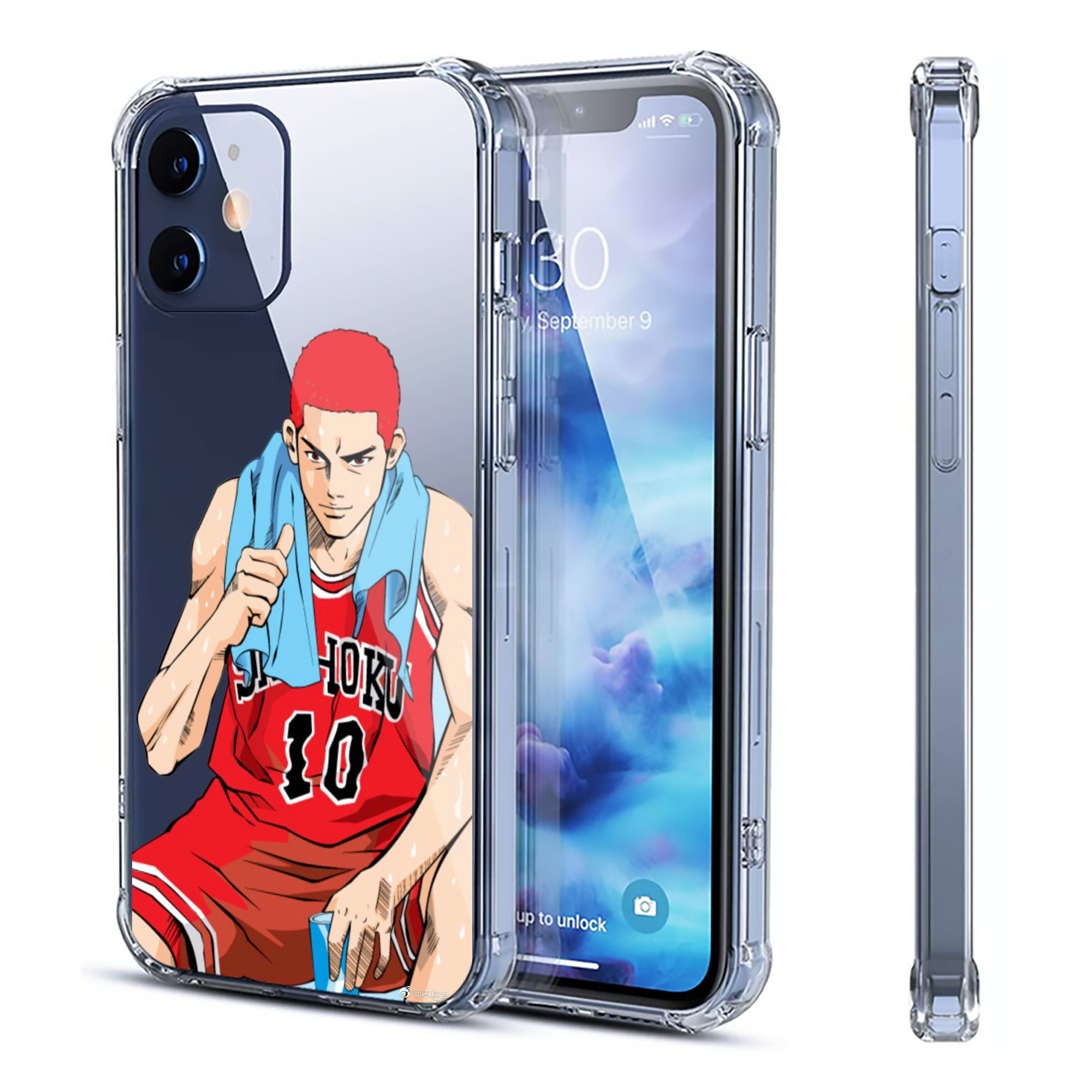 （画像用） SLAM DUNK／スラムダンク 【iPhone 12シリーズ対応】透明スマホケース（クリアソフトケース）